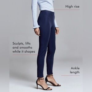 Banana Republic Devon Black Sculpt Ponte Side Zip Pants